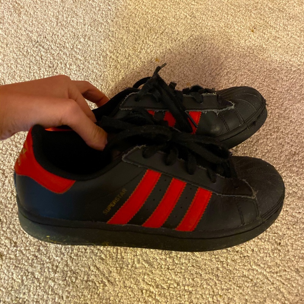 Boys Adidas Superstars